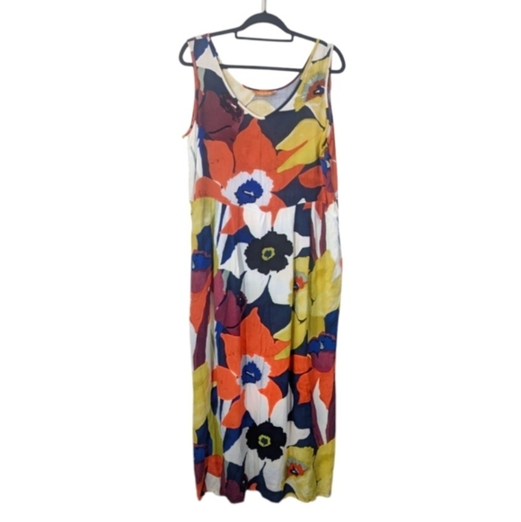 NWT Jams World Bamboo Orchid Floral Janice Dress Size XL X-Large - Picture 1 of 8